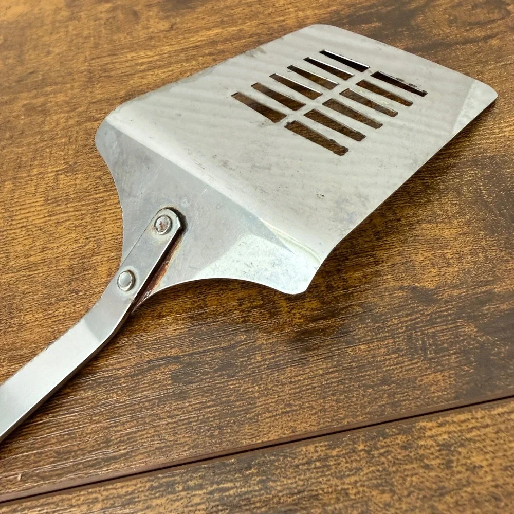 VTG EKCO USA Metal Spatula Slotted Kitchen Utensil Vegetable Onions Handle Retro